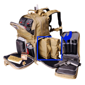 The Tactical Range Backpack offers a way to carry all your tactical gear and favorite pistols in a single pack.